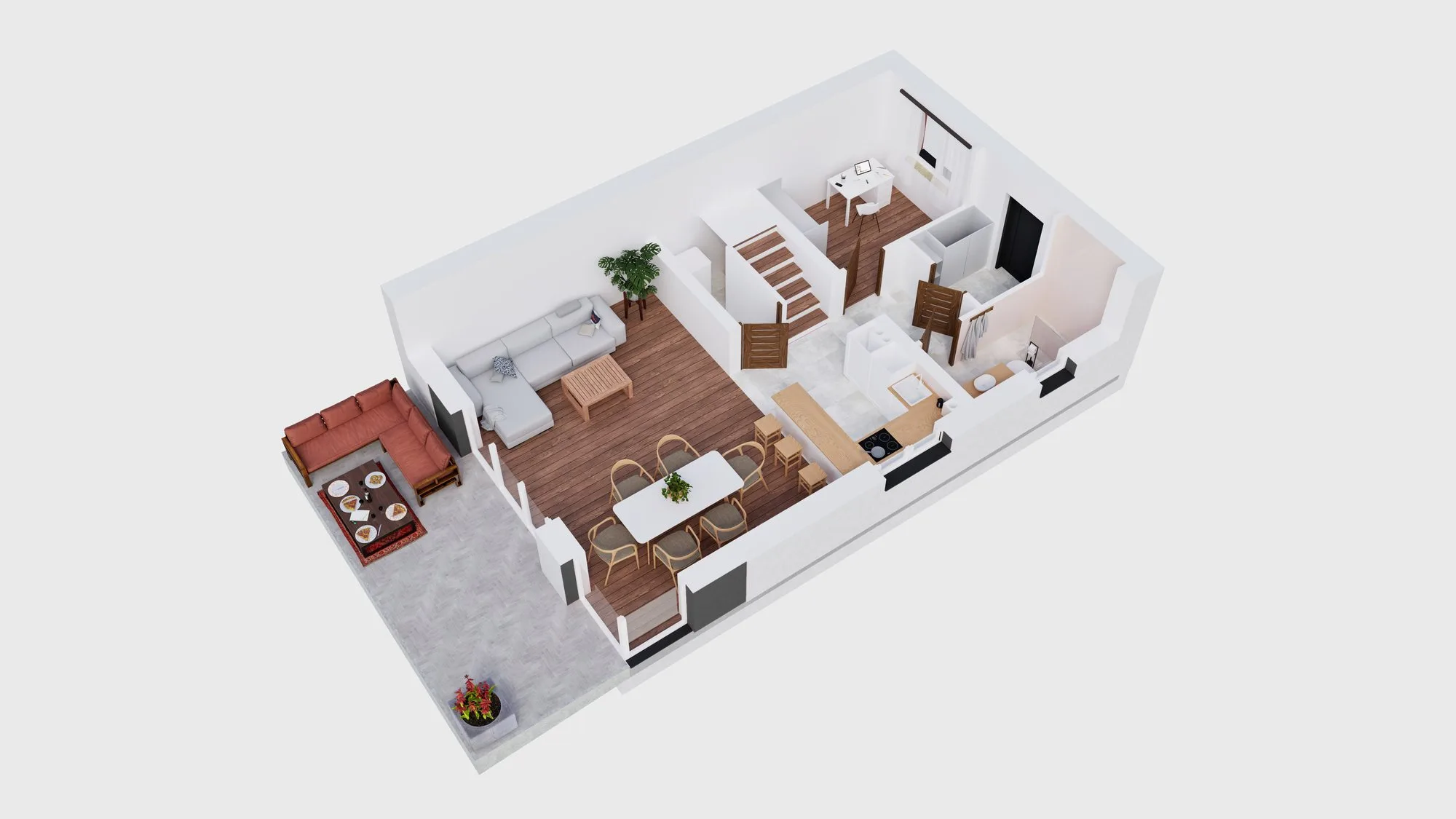 Rzut 3D parteru